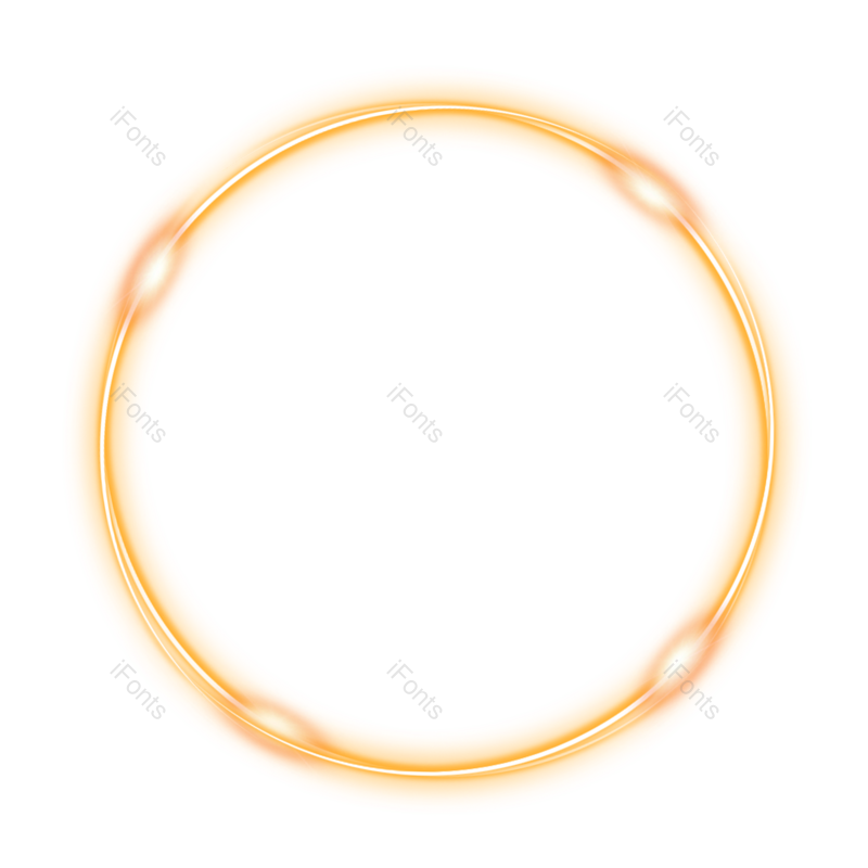 光效图片,黄色光圈元素,金色PNG,黄色免抠素材